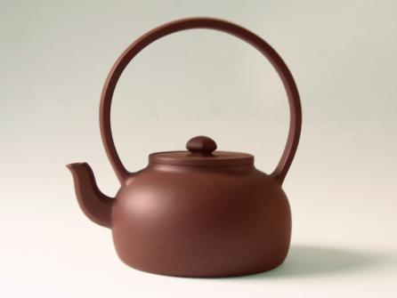 丁洪顺紫砂壶 大彬提梁 