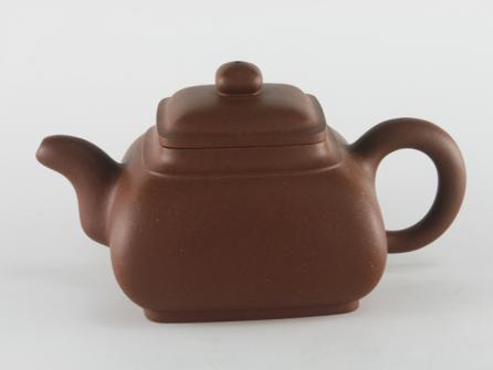 丁洪顺紫砂壶 润四方壶 