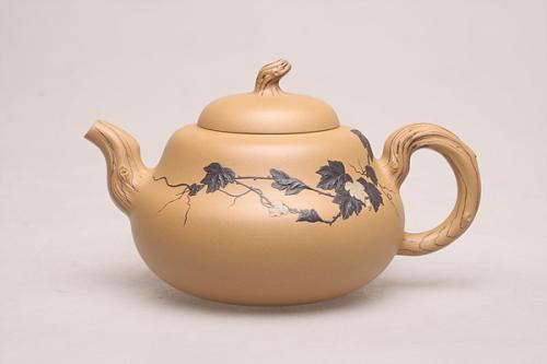 陈焱紫砂壶 乾坤葫芦 原矿段泥