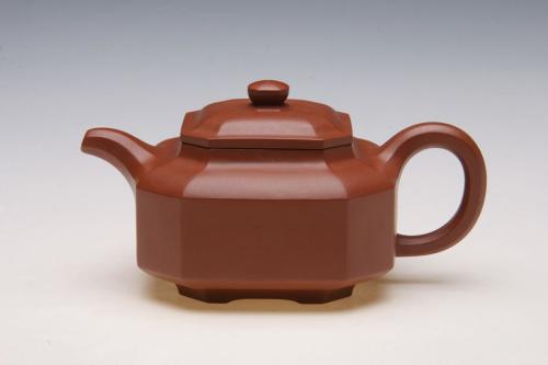 刘红霞紫砂壶 全手工八方壶 小煤窑朱泥