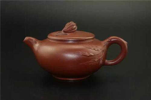 纪小锡紫砂壶 佛手 原矿清水泥