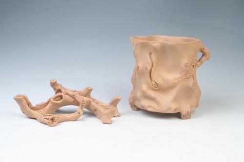 蒋益军紫砂壶 新文房四宝 原矿段泥