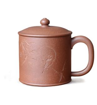 周小明紫砂壶 江南之春盖杯 原矿底槽清