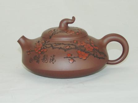 沈汉生紫砂壶 国色天香 原矿底槽清