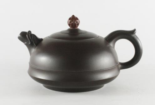 陈正初紫砂壶 鸿运当头 原矿黑星土