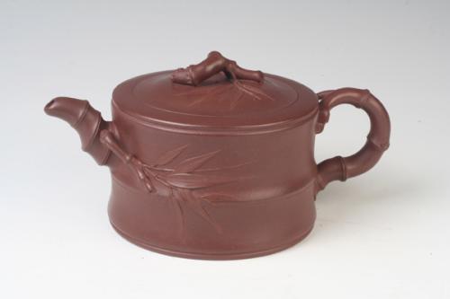 朱永良紫砂壶 竹段 原矿紫泥