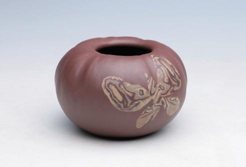 吕俊庆紫砂壶 绞泥水盂 原矿紫泥