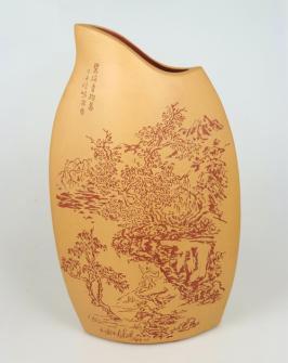 潘晓鸣紫砂壶 鱼嘴瓶 