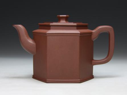 祁明亮紫砂壶 神韵六方 原矿底槽清