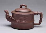 紫砂壶图片：将军竹壶 - 美壶网