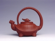 紫砂壶图片：大鱼龙壶提梁壶 - 美壶网