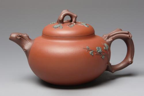 范颖紫砂壶 喜梅壶 原矿清水泥