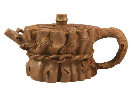 陈忠庆紫砂壶 束柴三友壶 老段泥