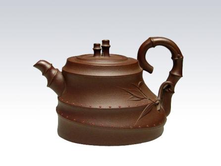 李志平紫砂壶 节节高升 原矿紫泥