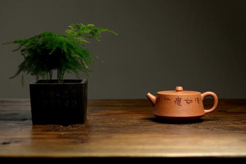 朱牧清紫砂壶 朱牧清新品 古朴文气 线条流畅 精致作品 柱础 原矿段泥