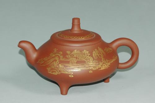 姚忠紫砂壶 顶天立地 原矿清水泥