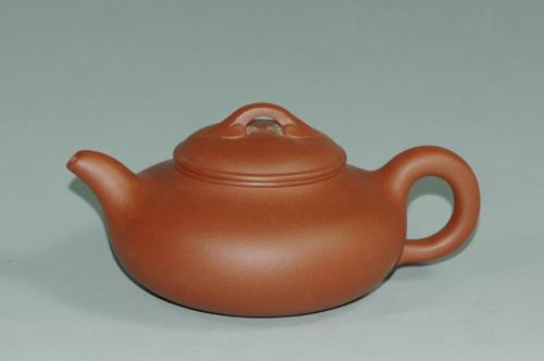 姚忠紫砂壶 扁如意 原矿清水泥