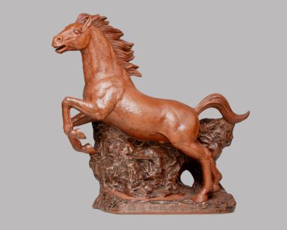 徐秀棠紫砂壶 路遥知马力 原矿清水泥