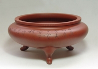 紫砂壶图片：吉祥水洗范曾画 - 美壶网