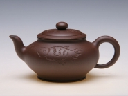 紫砂壶图片：虚扁壶 - 美壶网