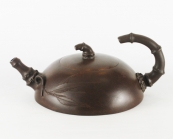 紫砂壶图片：陶艺竹段壶 - 美壶网