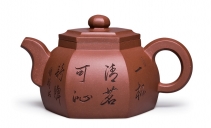 紫砂壶图片：祥瑞六方壶 - 美壶网