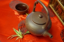 紫砂壶图片：吴径提梁 民国老紫泥 - 美壶网