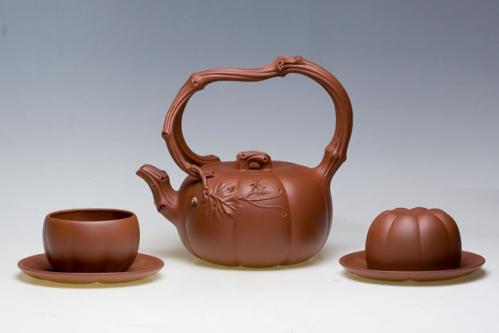 徐锡明紫砂壶 南瓜组壶 原矿清水泥