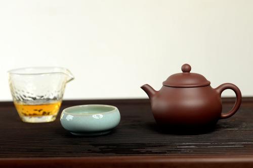 俞欣荣紫砂壶 美壶特惠 经典实用 潘壶 优质枣红泥 极易泡养 枣红泥