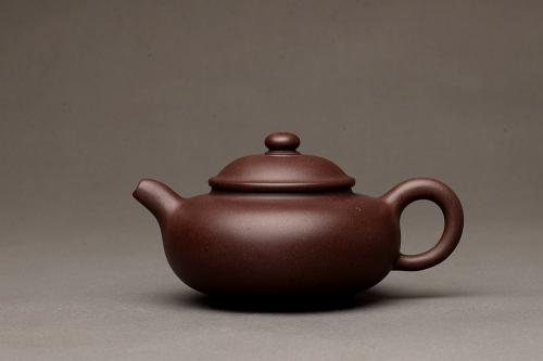 泓渝山房紫砂壶 美壶特惠 泓渝山房新品 扁潘壶 有趣实用 原矿黑星土