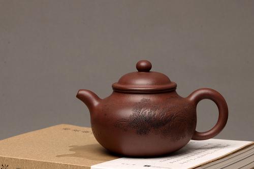 李彦雄紫砂壶 优质老底料 李彦雄通景山水 全手掇球 饱满厚重 精品 原矿底槽清