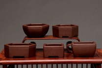 紫砂壶图片：张秋平全手微型花盆 美壶网回馈之作 气度更加漂亮 - 美壶网