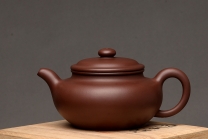 紫砂壶图片：极品老紫泥 端庄周正 传统经典 全手仿古 做工精致 - 美壶网
