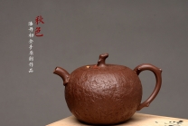 紫砂壶图片：潘丹初乙未冬末全手新作 酣畅淋漓的花货手法 秀雅得趣 秋色 - 美壶网