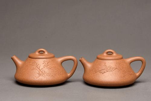 陈进紫砂壶 器形周正 文气全手石瓢 骨肉均挺之精品 原矿段泥