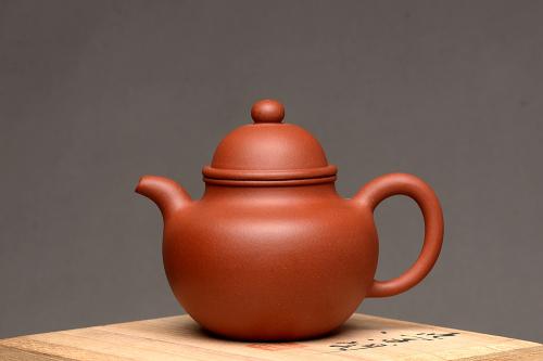 泓渝山房紫砂壶 美壶特惠 优质红皮龙 传统经典 寿珍掇球 红皮龙