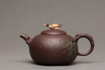紫砂壶图片：诗情画意 春江水暖鸭先知 孙伟强张新亚原创作品 玩味不绝 - 美壶网