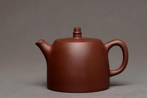 唐文紫砂壶 国助工唐文新作 传统经典 汉铎 原矿紫泥