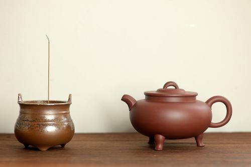 路达紫砂壶 美壶特惠 路达新品 大气古韵 进步之作 全手红炉  枣红泥