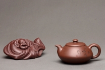 紫砂壶图片：钱伟刚新品 灵巧喜人 实用佳品 禅语 - 美壶网