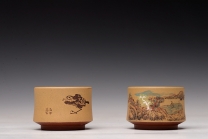 紫砂壶图片：禅定杯 精品品茗杯 清水泥粉段泥 - 美壶网