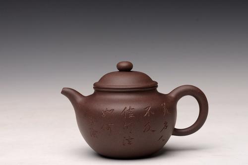 美壶定制紫砂壶 鸿渝山房摹古之留佩莲子 文气可人 美壶特惠 原矿黑星土