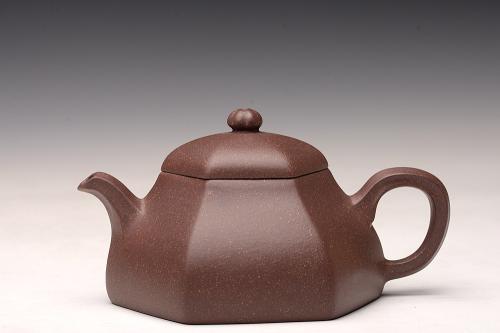 唐文紫砂壶 唐文丙申年新品 厚重大气 全手明式六瓣  青段