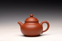 紫砂壶图片：手工练泥 矿质丰富 传统实用朱泥小潘壶 夏日消暑利器 - 美壶网