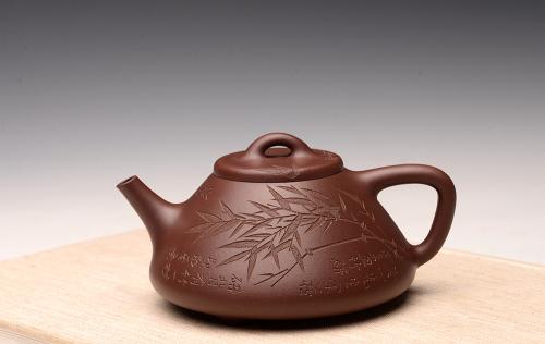 周路健紫砂壶 周路健丙申夏摹古之作 张听刚装饰 文气隽永 致敬经典 全手子冶石瓢 原矿紫泥