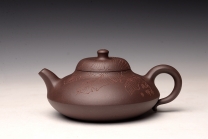 紫砂壶图片：邵春良丙申年 经典作品 曼生合欢 甚得古意 高温四号井紫泥  - 美壶网