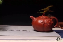 紫砂壶图片：大红袍朱泥南瓜欣赏 - 美壶网