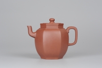 紫砂壶图片：美壶特惠 全手工六方宫灯壶 高挑大气 - 美壶网