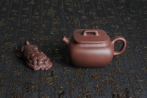 朱老师紫砂壶 优质紫泥 美壶特惠小四方 泥料油润 一捺底 原矿紫泥