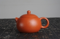 紫砂壶图片：难得无皱不朱的皱皮老朱泥  非铁红色素泥 全手工西施制作收缩大成型难 - 美壶网